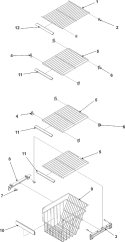FZ SHELF Diagram and Parts List for AS2324GEKB  Amana Refrigerator