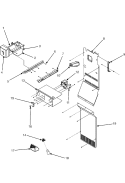 FREEZER COMPARTMENT Diagram and Parts List for CS26G8DQ  Crosley Refrigerator