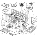 CAVITY Diagram and Parts List for MMV5207ACB  Maytag Microwave
