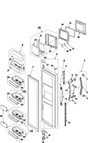 REFRIGERATOR DOOR Diagram and Parts List for RS2577SL  Maytag Refrigerator