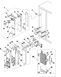 FREEZER COMPARTMENT Diagram and Parts List for RS2577SL  Maytag Refrigerator