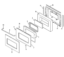 Part Location Diagram of 74010605 Whirlpool Upper Door Front Panel - Stainless
