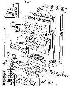 Refrigerator/doors Diagram and Parts List for JRT194B M7C53A Jenn-Air Refrigerator