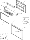 FREEZER DOOR Diagram and Parts List for ATB1838AEW  Amana Refrigerator