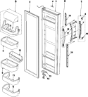 Part Location Diagram of DA91-01840C Samsung Assembly DOOR FOAM REF;AD(26