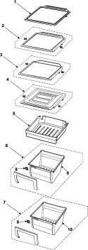 Part Location Diagram of DA61-01717B Samsung CASE-VEG LOW;AD,SAN,-,-,