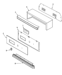 CONTROL PANEL Diagram and Parts List for CWG3600AAS  Maytag Wall Oven