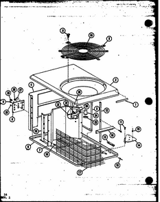 (ercf42-u01a/p67471-6c) (ercf48-u01a/p67471-7c) (ercf60-u01a/p67471-8c) (ercf48-u03a/p67471-9c) (ercf60-u03a/p67471-10c) Diagram and Parts List for ERCF42-U01A P67471-6C Amana Air Conditioner