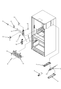 WATER DISPENSER / FILTER / TANK / VENT COVER Diagram and Parts List for JBD2286KEW  Jenn-Air Refrigerator