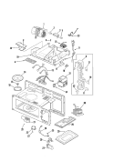 INTERNAL CONTROLS / BLOWER MOTOR Diagram and Parts List for AMV5164ACB  Amana Microwave