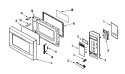CONTROL PANEL / DOOR ASSEMBLY Diagram and Parts List for UMC1071AAB  Maytag Microwave
