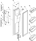 FREEZER DOOR Diagram and Parts List for RS2520SW  Maytag Refrigerator