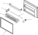 FREEZER INNER DOOR Diagram and Parts List for GT2127PEKS  Maytag Refrigerator