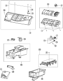 CONTROL PANEL Diagram and Parts List for MAH9700AWM  Maytag Washer