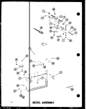 BEZEL ASSY Diagram and Parts List for RC-10S P7264902M Amana Microwave