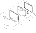 Part Location Diagram of DE94-00859A Samsung Assembly DOOR-E;MW8ROWC,B