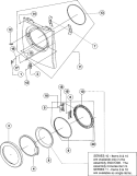 FRONT - DOOR Diagram and Parts List for MDE9700AZM  Maytag Dryer