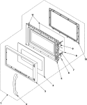 Part Location Diagram of DE94-00595B Whirlpool Assembly DOOR
