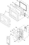 Part Location Diagram of DE72-70161B Samsung Touchpad Control Panel Assembly