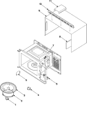 BODY / CAVITY / ELEMENTS Diagram and Parts List for MR5492W01  Amana Microwave