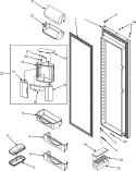 REFRIGERATOR DOOR Diagram and Parts List for JCB2285KES  Jenn-Air Refrigerator