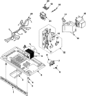 INTERNAL CONTROL / LATCH ASY / BASE Diagram and Parts List for MR5492W  Amana Microwave