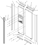 HANDLES & TRIM Diagram and Parts List for JCD2292KTB  Jenn-Air Refrigerator