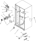 EVAP FAN / CONVECTION FAN / CRISP LT / FILTER Diagram and Parts List for JSD2697KEY  Jenn-Air Refrigerator