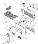 FREEZER COMPARTMENT Diagram and Parts List for CTB1826ARB  Magic Chef Refrigerator