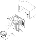 BODY / CAVITY / ELEMENTS Diagram and Parts List for MR7491G  Amana Microwave