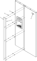 HANDLES Diagram and Parts List for JSD2695KGB  Jenn-Air Refrigerator