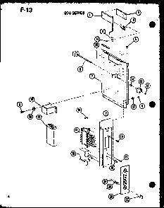 Access Panel Diagram and Parts List for 218-3EWS P55417-80R Amana Air Conditioner