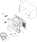 BODY / CAVITY / ELEMENTS Diagram and Parts List for MW5380W  Amana Microwave
