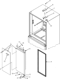 RIGHT REFRIGERATOR DOOR Diagram and Parts List for JFC2089HPY  Jenn-Air Refrigerator