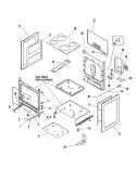 CABINET Diagram and Parts List for MER5555QAW  Maytag Range