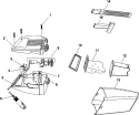 COMPLETE ASSEMBLY Diagram and Parts List for L2020---  Hoover Upright Vacuum