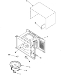 BODY / CAVITY / ELEMENTS Diagram and Parts List for MS1470WA  Maytag Microwave