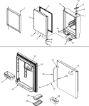 REFRIGERATOR DOOR Diagram and Parts List for MBR2262HES  Maytag Refrigerator