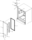 LEFT REFRIGERATOR DOOR Diagram and Parts List for JFC2089HTB  Jenn-Air Refrigerator
