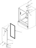 RIGHT REFRIGERATOR DOOR Diagram and Parts List for JFC2089HTB  Jenn-Air Refrigerator