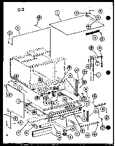 Section 10 Diagram and Parts List for RCR-700-P85727-3S  Amana Range