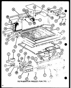 Refrigerator Freezer Functional Parts (tm18m/p7859212w) (tm18m/p7859213w) Diagram and Parts List for TM18M-P7859213W  Amana Refrigerator