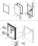 REFRIGERATOR DOOR Diagram and Parts List for MBL2562HES  Maytag Refrigerator