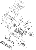 Part Location Diagram of 91001036 Maytag DISPLAY BRIDGE PCB