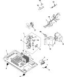 INTERNAL CONTROL / LATCH ASY / BASE Diagram and Parts List for WW600  Maytag Microwave