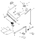 GAS CONTROLS Diagram and Parts List for LLR1415AJW  Maytag Range