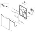 DOOR Diagram and Parts List for ADB1500AWW  Amana Dishwasher