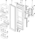 Part Location Diagram of DA97-02041A Samsung Assembly GUARD-DAIRY;AD,HIPS