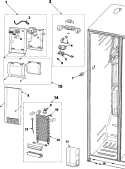 Part Location Diagram of DA97-02056B Samsung Assembly COVER EVAP-FRONT;AD
