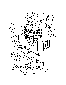 Body Diagram and Parts List for 79042533311  Kenmore Range